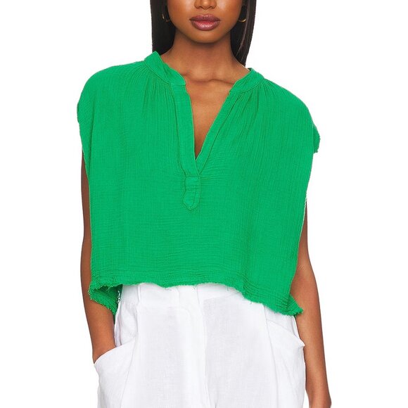 9 Seed Emerald Green Women's Blouse - Picture 6 of 6